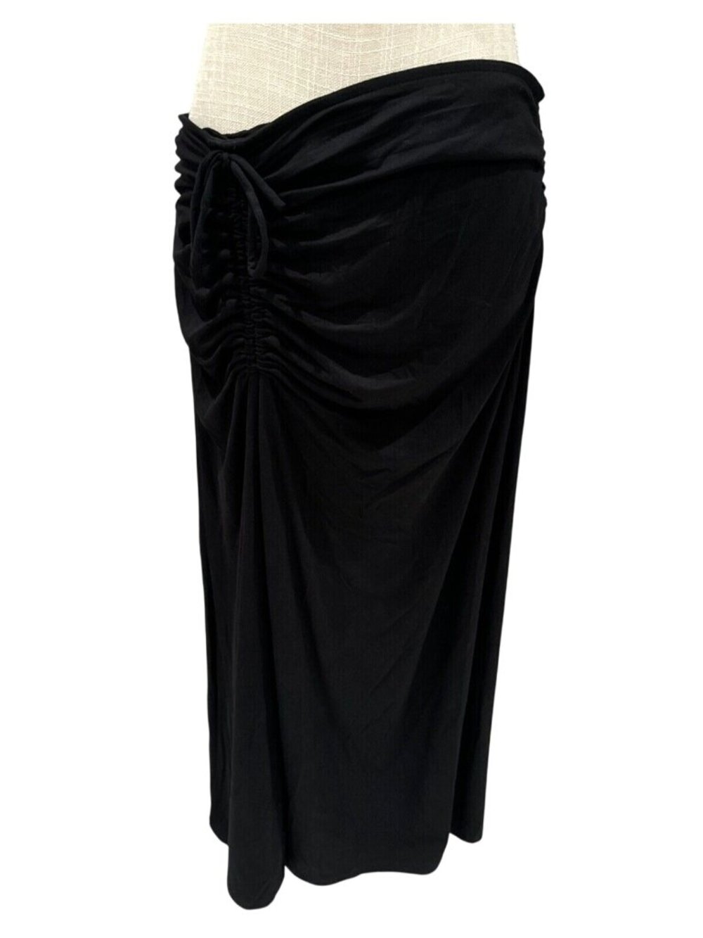 House Of Harlow 1960 Black Ruched Maxi Skirt L